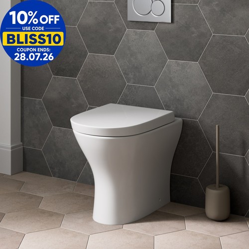 Back wall toilet btw - to, modern