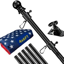 American Flag with Pole for
