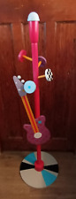 Childrens Guitar Decorated Colourful Wooden Coat Stand  Rack Bag Hanger