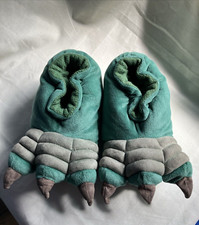 John Lewis Plush Animal Indoor Monster Feet Slippers Kids Claw Shoes Dinosaur