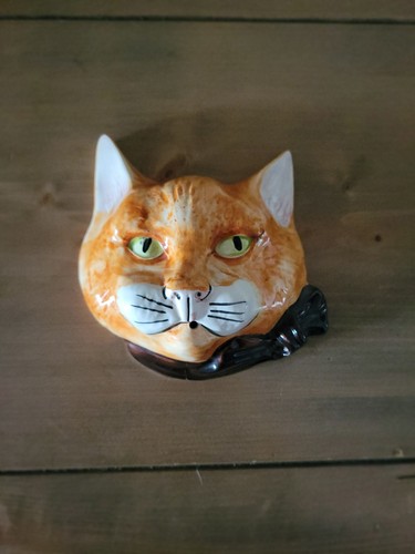 Vintage cat head - cat, string
