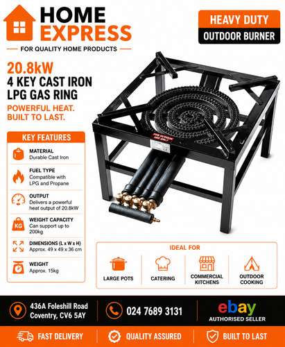 8kw key cast iron lpg - cast,