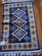 Turkish Rug Brand New Blue And