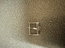 Vintage Omega Silver 16mm Watch Strap Buckle Used Clean Genuine