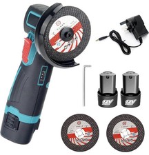 Liropau Angle Grinder 12V Cordless Mini Power Tool with 2x 1500mAh Batteries