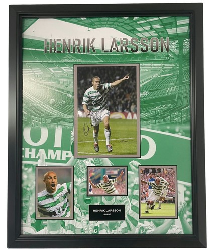 Celtic henrik larsson signed - henrik,