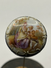 BEAUTIFUL ANTIQUE  CERAMIC HAT PIN (B29)