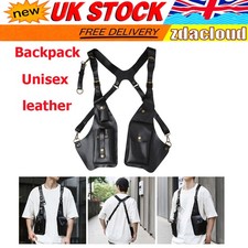 Anti Theft PU Leather Concealed Underarm Shoulder Holster Phone Bag Case Wallet~