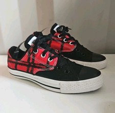 Converse Low Top Black And Red