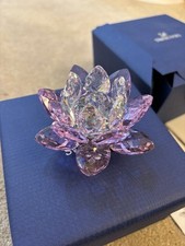 Swarovski Lilac Water lily Candle Holder