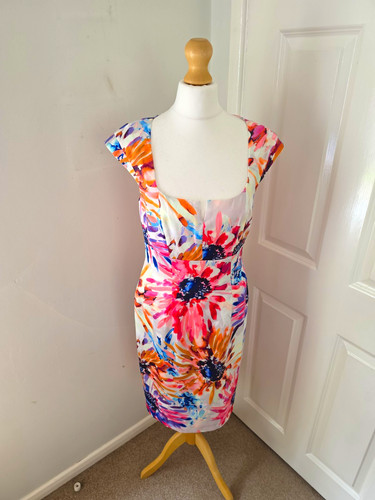 Savoir floral satin - satin, knee