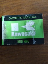 Kawasaki Kh500 Hand Book
