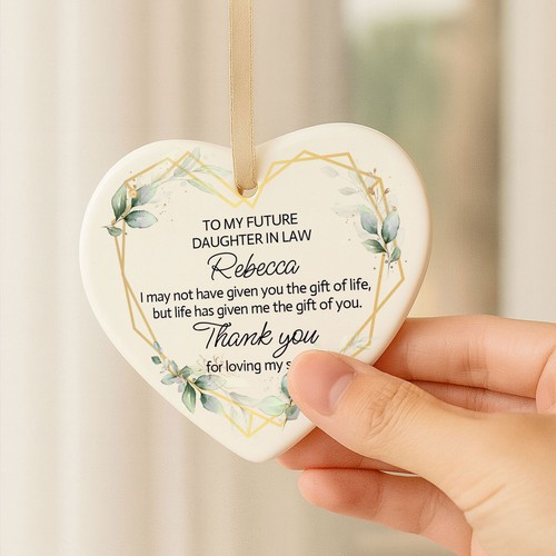 Personalised heart ornament - heart,