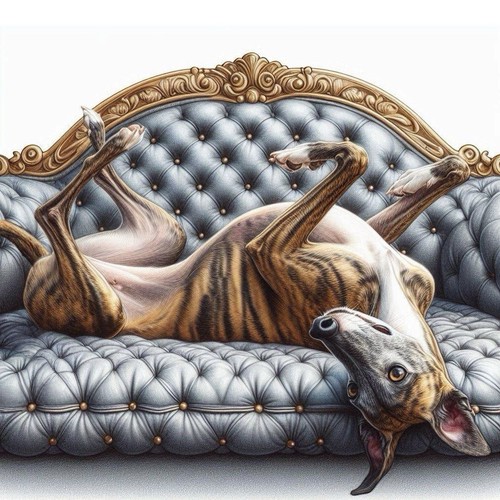 Greyhound lurcher - greyhound,