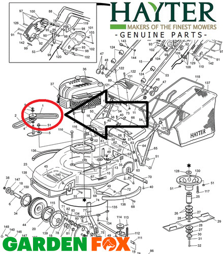 Genuine hayter ranger 53 pro - hayter,