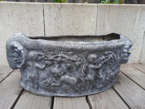 Antique garden lead planter - garden, planter..