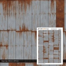 Rusty weathered corrugated - rusty/weathered,