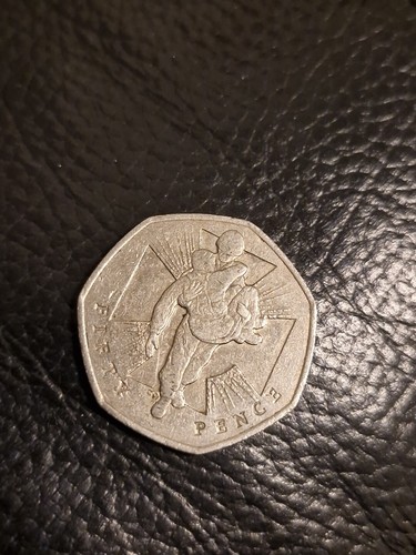 Wounded soldier 50p coin - wounded, well