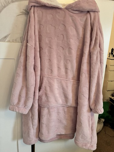 Pink fluffy snoody hoody - pink,