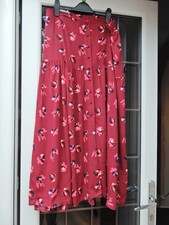 "MONSOON "BURGUNDY  FLORAL  LONG SKIRT SIZE XL BNWOT
