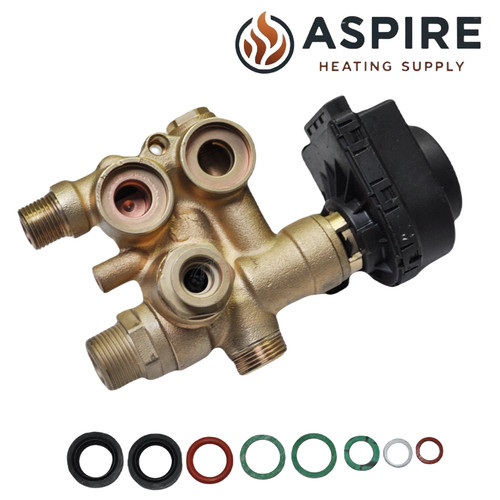 Potterton gold diverter valve - gold,