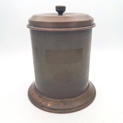 Vintage copper lidded tea - vintage, time