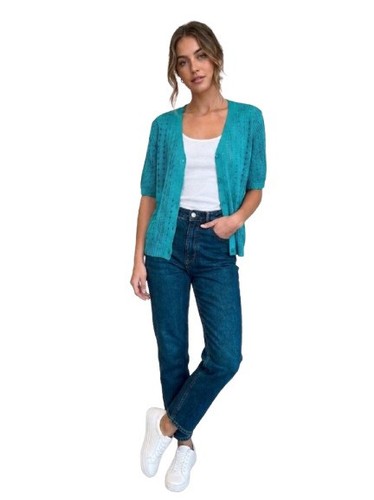 Ladies half sleeve - half, button-up