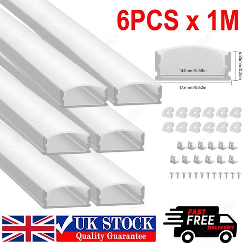 6pcs led profiles aluminium - 1m,