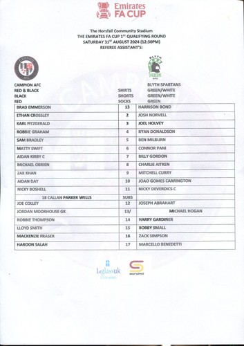 Campion blyth spartans - v,