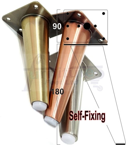 Chrome metal furniture legs - 4,