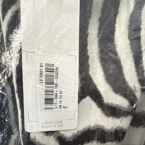 Lipsy zebra accent wrap 14 - zebra, uk