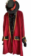 Captain Hook Costume & Hat , Large 