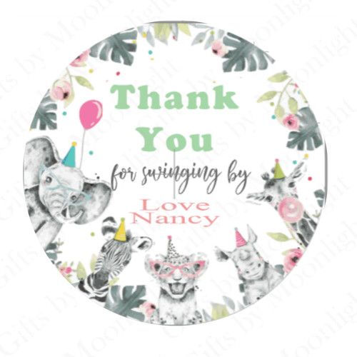 Personalised birthday stickers - personalised,