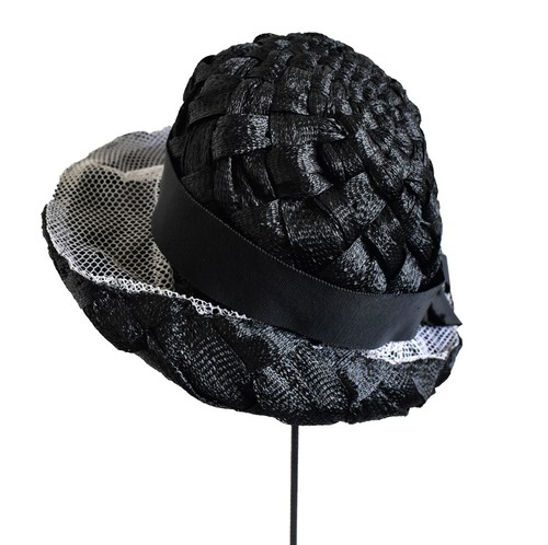 Black and white hat - , vintage