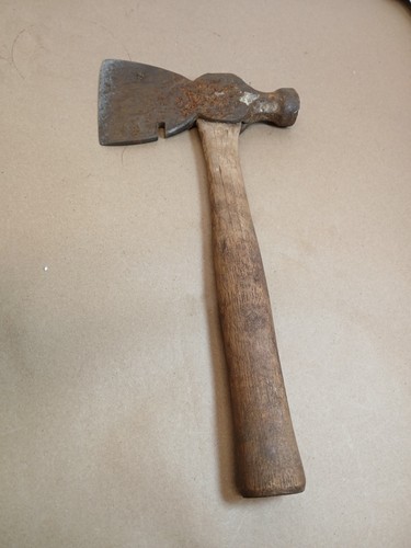 Antique broad hewing hatchet - antique,