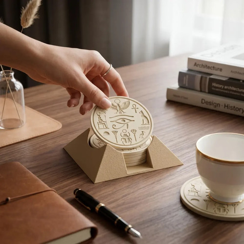 Egyptian coaster set - egyptian,