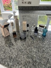 Job Lot Mixed Bundle of Empty Perfume & Other Bottles & Boxes Chanel D&G Sauvage