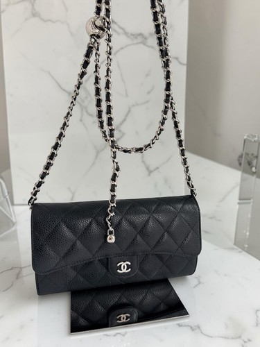 Chanel long wallet - wallet, black