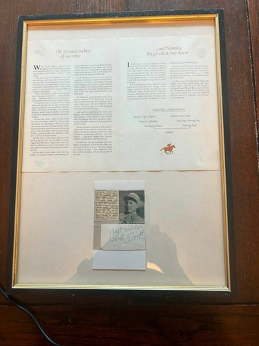 Framed autograph lester - autograph, of
