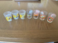 7 x The Simpsons Original Shot Glasses Downpace. Springfield USA. Edition 1