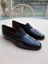 Bally Black Mens patent leather and Suede dress shoes eu43 uk9