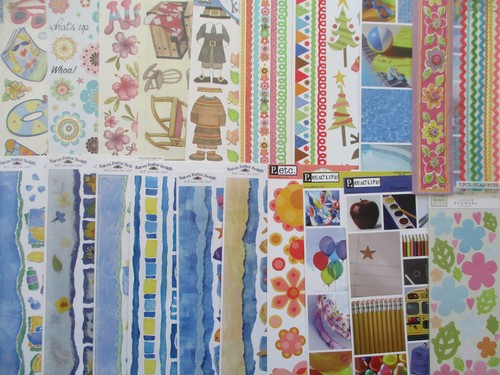Large sheet scrapbook stickers - sheet,