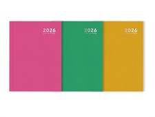 2026 A5 Diary Day per Page Hard Cover Daily Planner Organiser Business Office