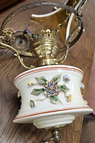 Vintage italian oil lamp - italian,