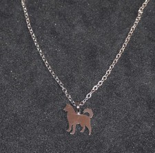 Wolf dog necklace lovely - necklace,
