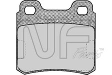 Disc brake pads set - disc, rear