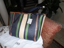 New Zara Raffia Blue Multi