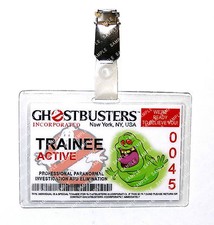 Ghostbusters Trainee Slimer ID Badge Proton Pack Cosplay Prop Costume Christmas