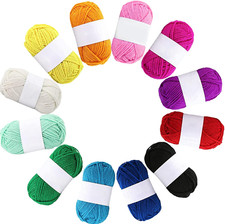 12 Pack Double Knitting Yarn Acrylic Wool Crochet Yarn for Small Yarn Projects H