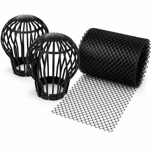 2pc downpipe drain - filter, and